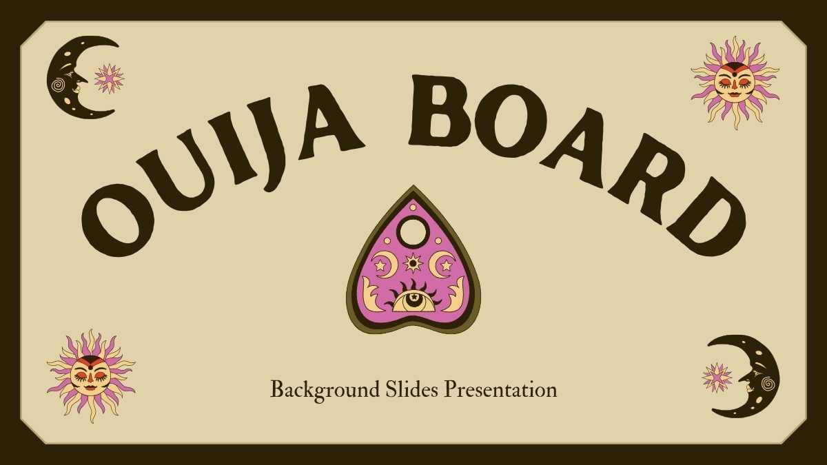 Ouija Board Background Slides - slide 1