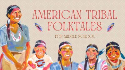 Slides Carnival Google Slides and PowerPoint Template Painted American Tribal Folktales for Middle School 1