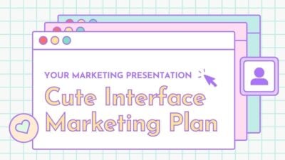 Interfaz Pastel Linda: Plantillas para Plan de Marketing