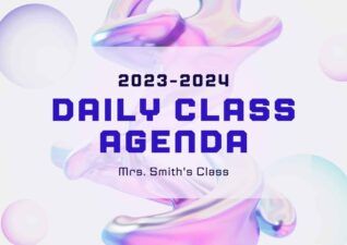 Pastel Daily Class Agenda