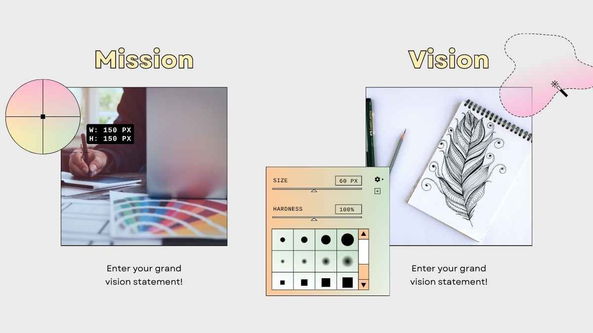 Empresa de design de criação de logótipo moderno com gradiente - slide 8
