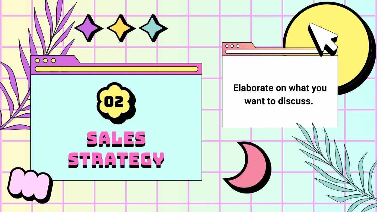 Pastel Memphis Sales Strategy and Digital Marketing - slide 6