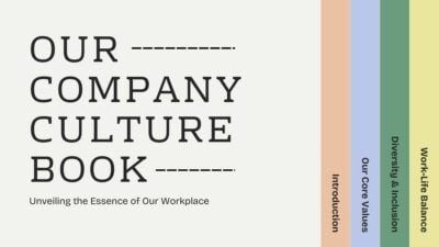 Pastel Modern Our Company Culture Book Slides