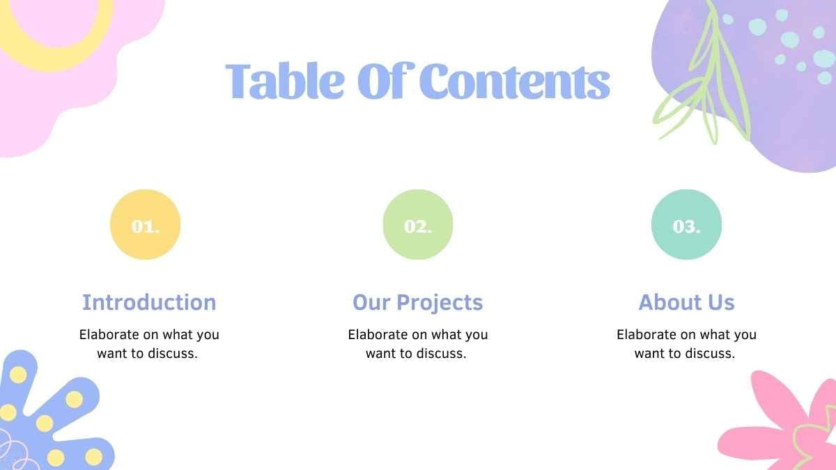 Pastel Portfolio Illustrative Business Slides - slide 3