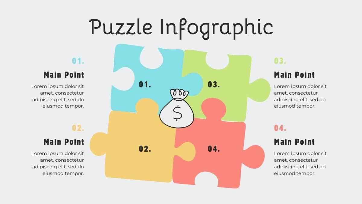 Pastel Puzzle Timeline Infographics - slide 11