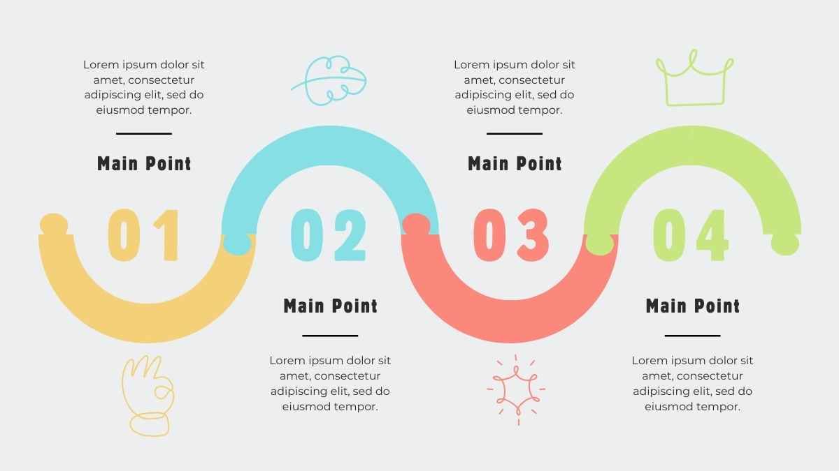 Pastel Puzzle Timeline Infographics - slide 12