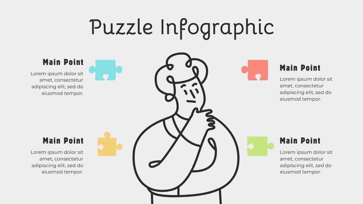 Pastel Puzzle Timeline Infographics - slide 8