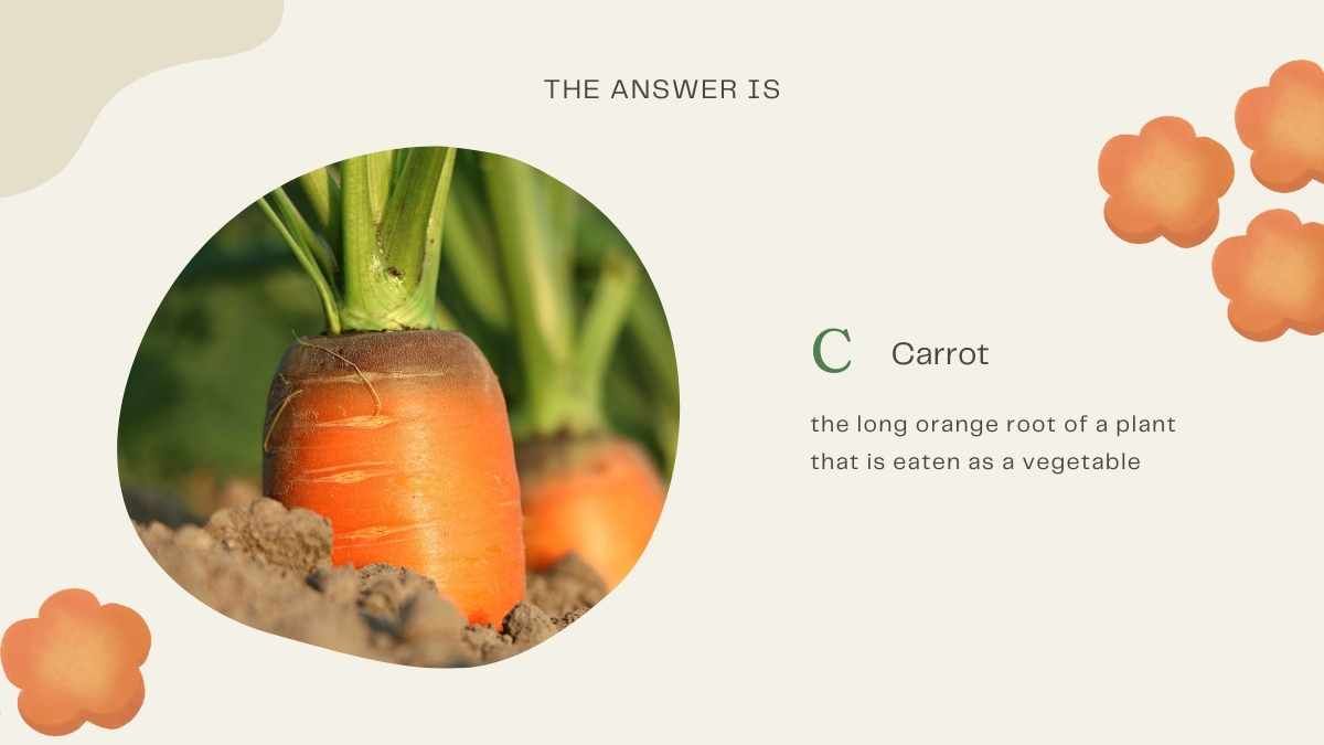 Pastel Adivinhe o Quiz dos Vegetais - slide 13