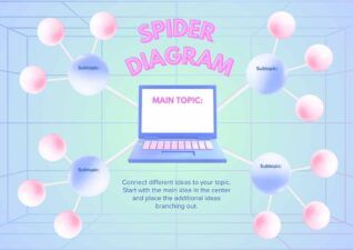 Pastel Spider Diagram Infographic