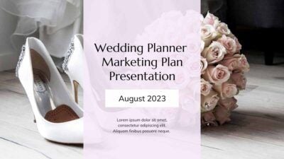 Pastel Wedding Planner Marketing Plan