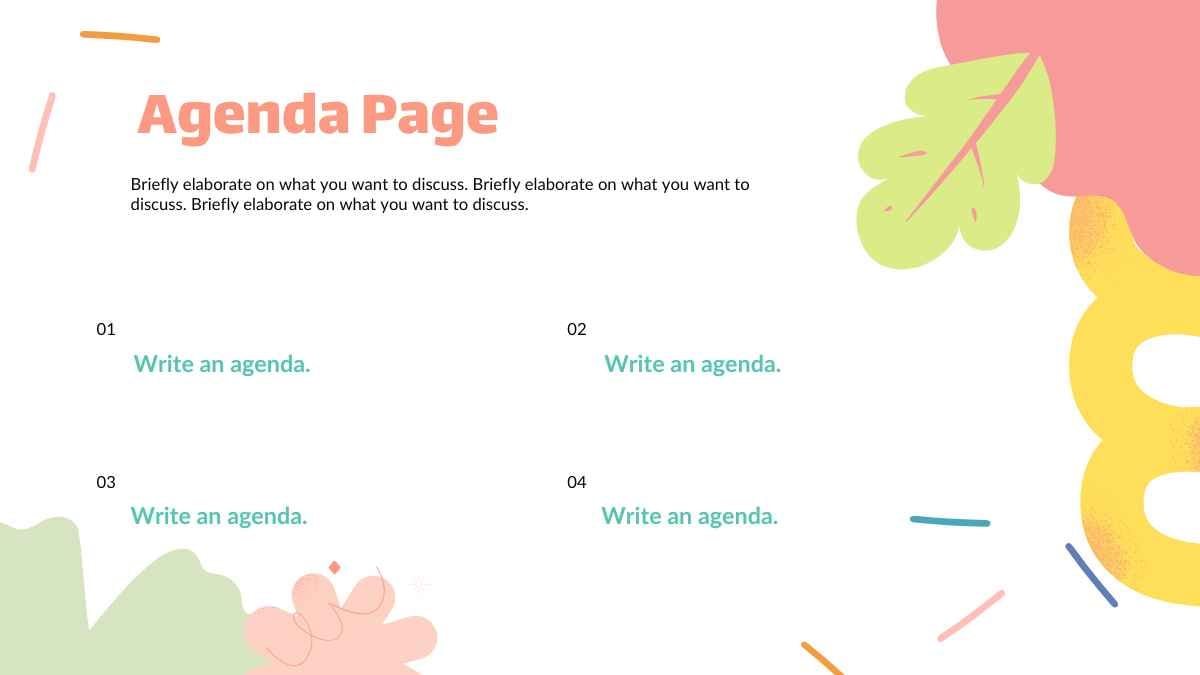 복숭아와 노랑색 파스텔 귀여운 포트폴리오 - 슬라이드 3