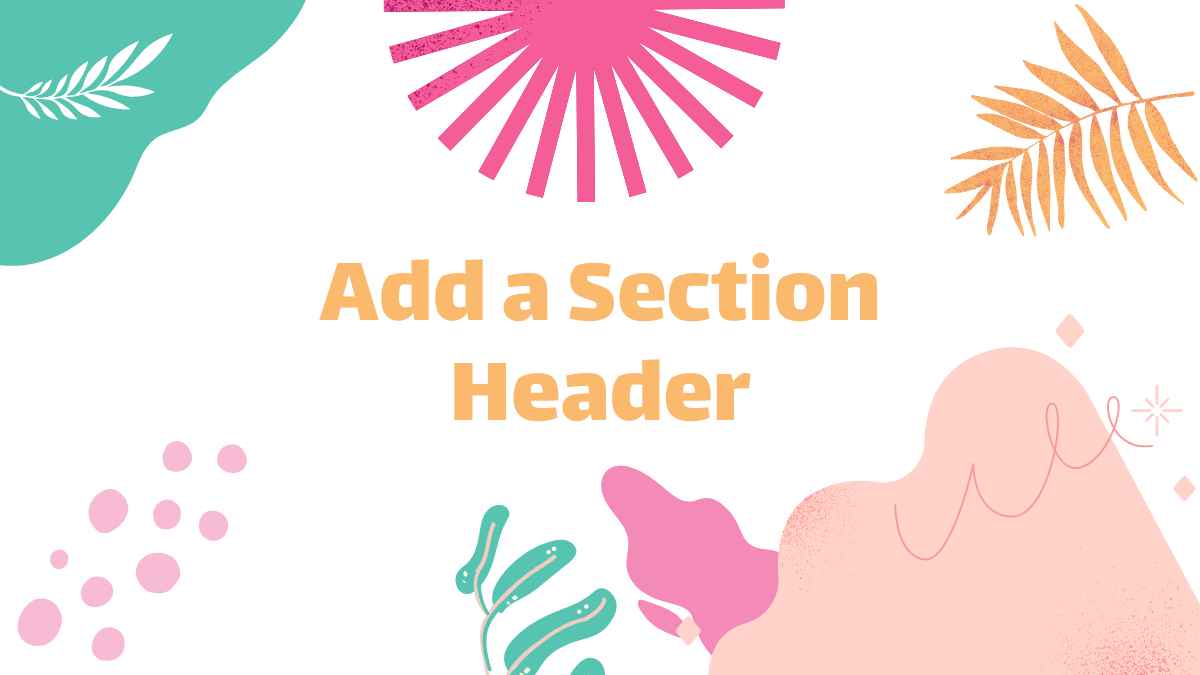 복숭아와 노랑색 파스텔 귀여운 포트폴리오 - 슬라이드 4