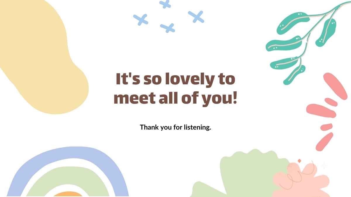 복숭아와 노랑색 파스텔 귀여운 포트폴리오 - 슬라이드 7