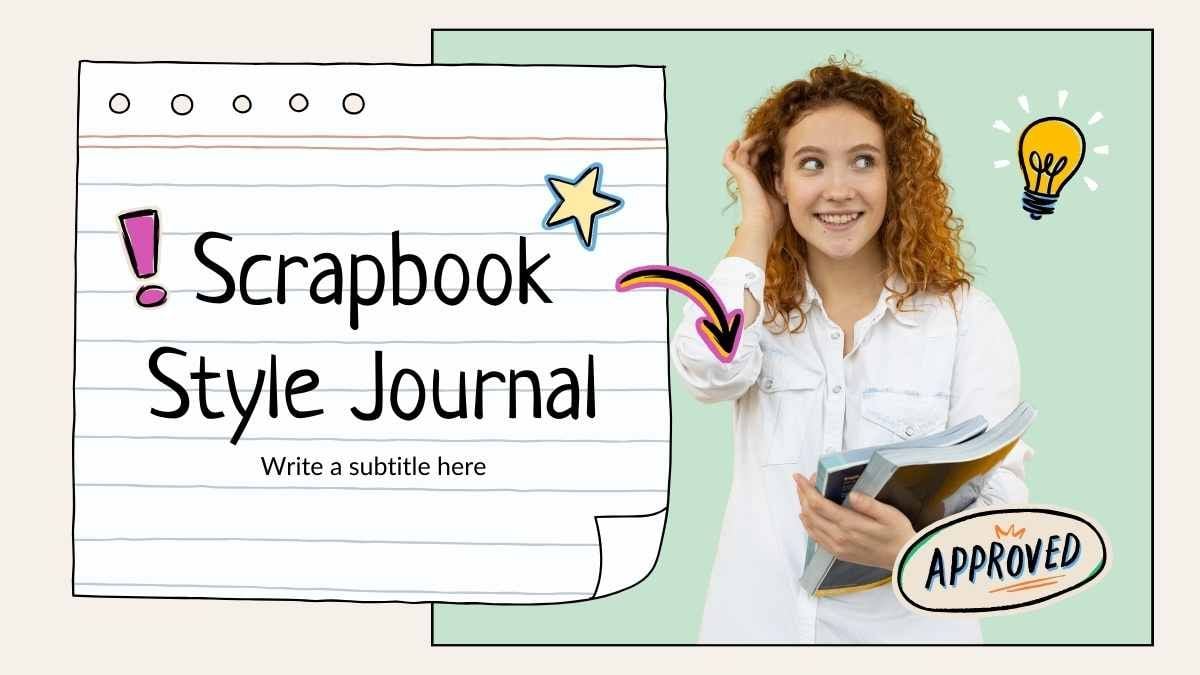 Pen Style Scrapbook Journal - slide 0
