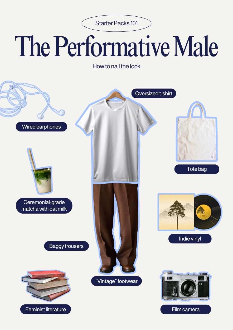 Performative Male Starter Pack Poster - slide 1