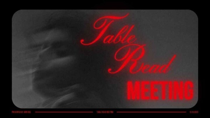 Photo-Centric Table Read Meeting. PPT & Google Slides Template ...