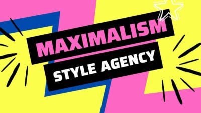 Slides Carnival Google Slides and PowerPoint Template Pink Blue and Yellow Bold Animated Maximalism Style Agency Presentation 1