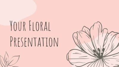 Pink and Light Pink Minimalistic Floral Spring Slides