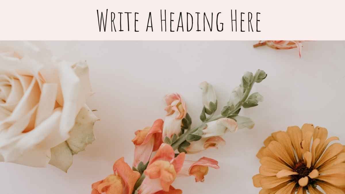 Pink and Light Pink Minimalistic Floral Spring Slides - slide 10