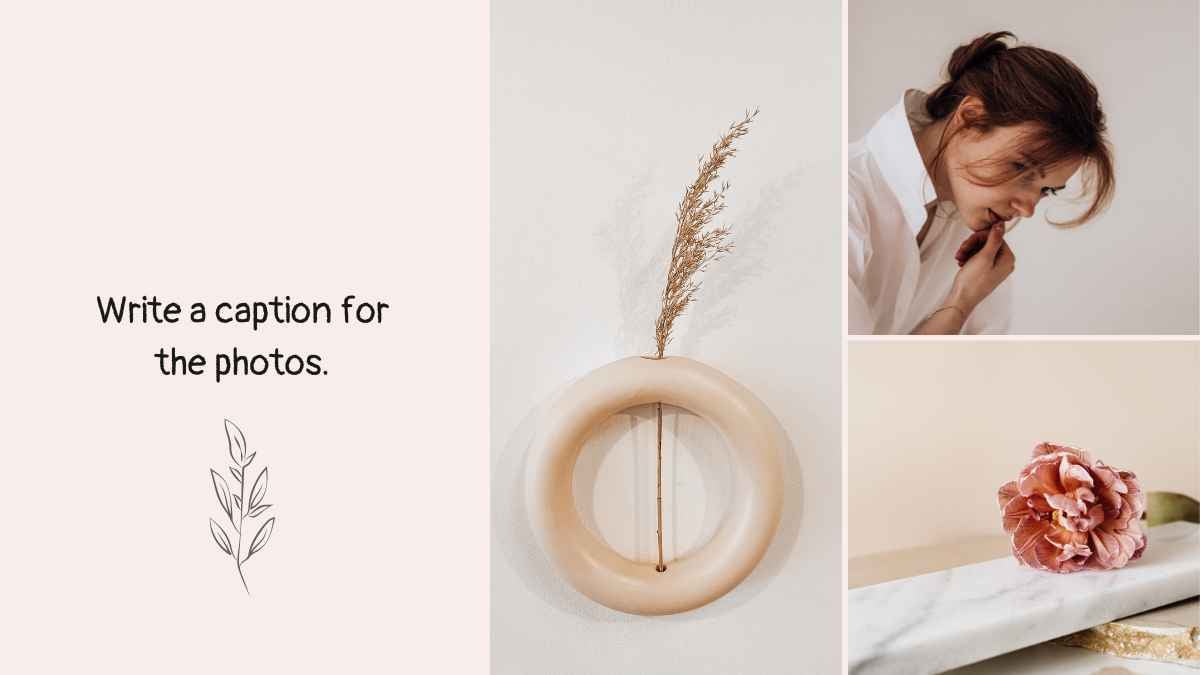 Pink and Light Pink Minimalistic Floral Spring Slides - slide 11