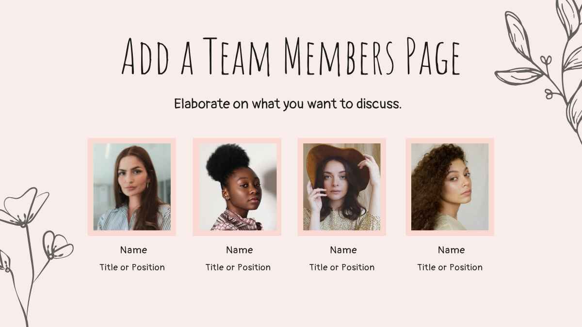 Pink and Light Pink Minimalistic Floral Spring Slides - slide 13