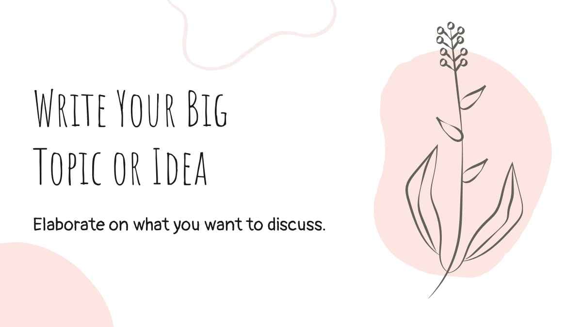 Pink and Light Pink Minimalistic Floral Spring Slides - slide 15