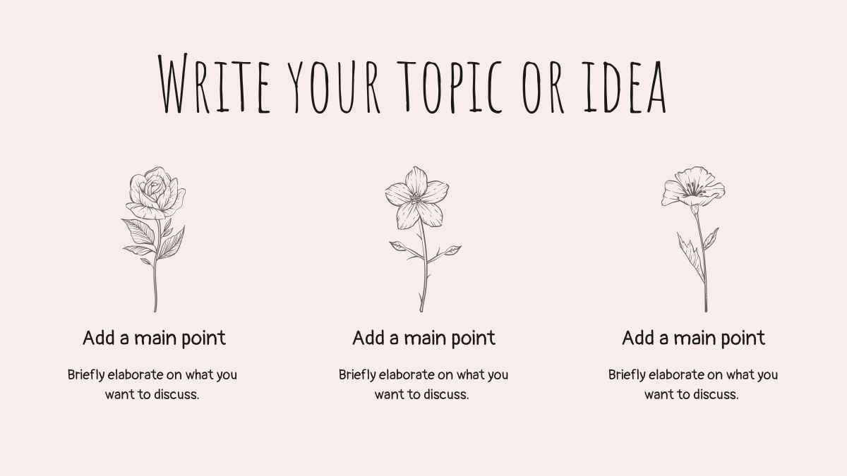 Pink and Light Pink Minimalistic Floral Spring Slides - slide 3