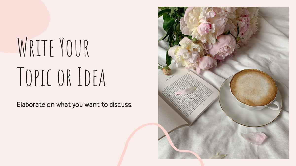 Pink and Light Pink Minimalistic Floral Spring Slides - slide 5