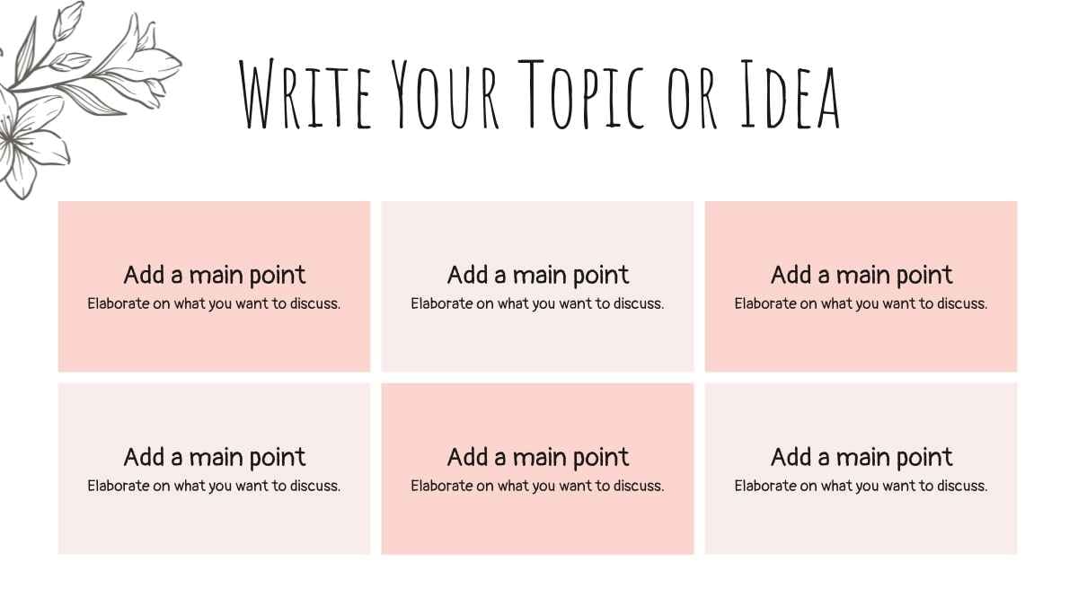 Pink and Light Pink Minimalistic Floral Spring Slides - slide 8