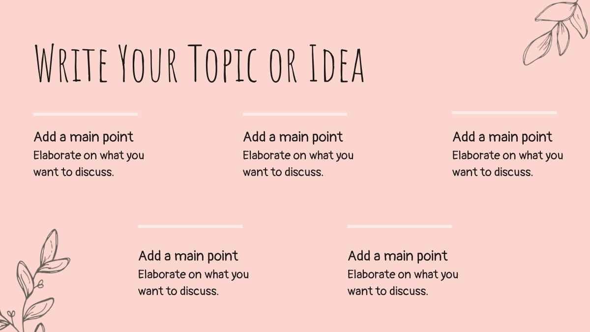 Pink and Light Pink Minimalistic Floral Spring Slides - slide 9