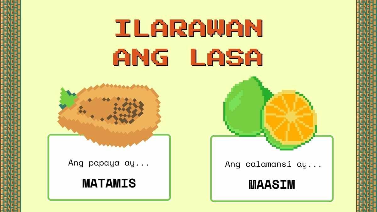 Pixel Art Wikang Filipino Lesson for Kindergarten - slide 12