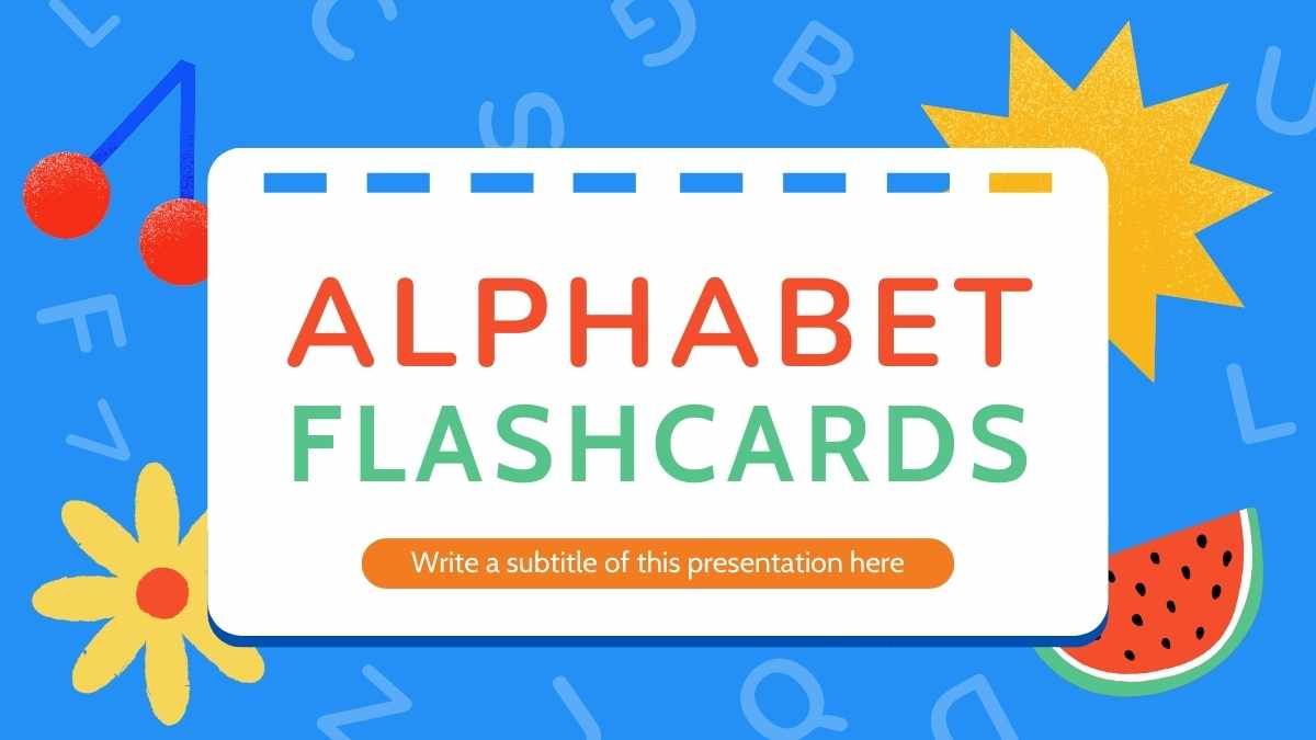 Flashcards lúdicos do alfabeto ilustrado - slide 0
