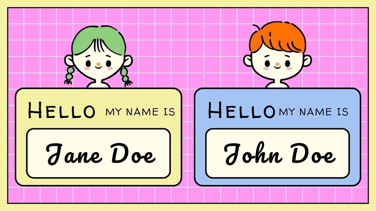 Pop Illustrated Hello My Name is Flashcards - slide 4