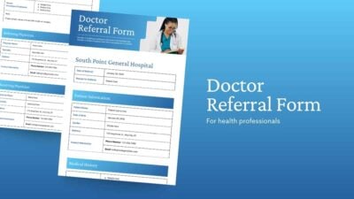 Professional Doctor Referral Form 1