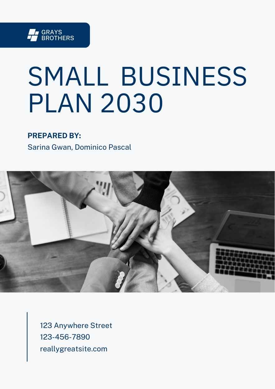Professional Small Business Plan - slide 1