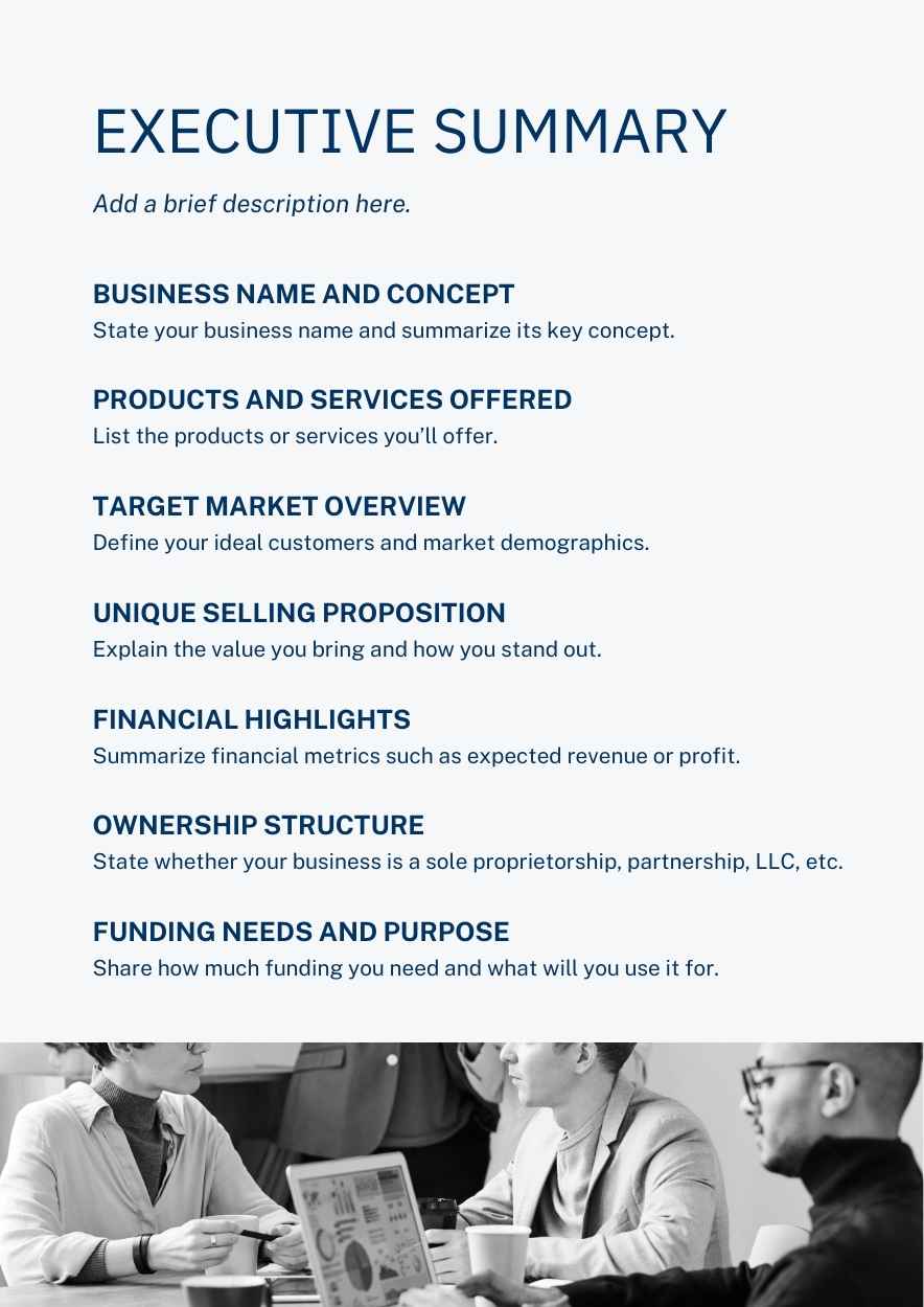 Professional Small Business Plan - slide 3