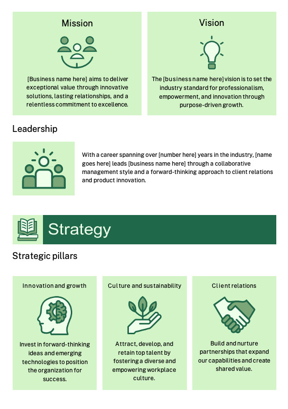 Professional Visual Strategic Plan - slide 2
