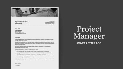 Project Manager Cover Letter Doc