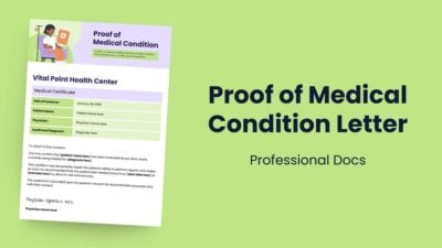 Proof Of Medical Condition Letter 1