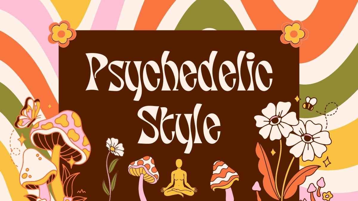 Psychedelic Art Style Education Presentation - slide 0