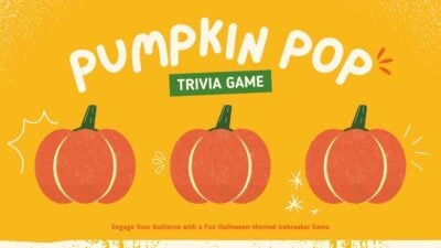Pumpkin Pop Trivia Interactive Game 1