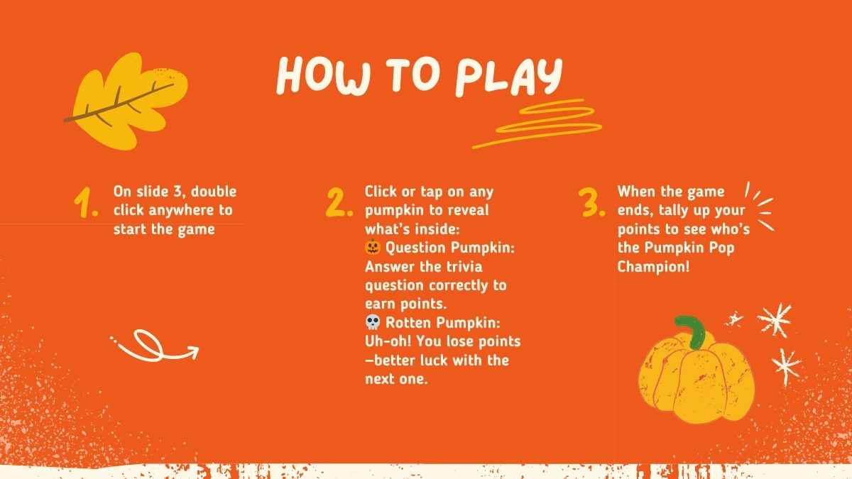 Pumpkin Pop Trivia Interactive Game - slide 2