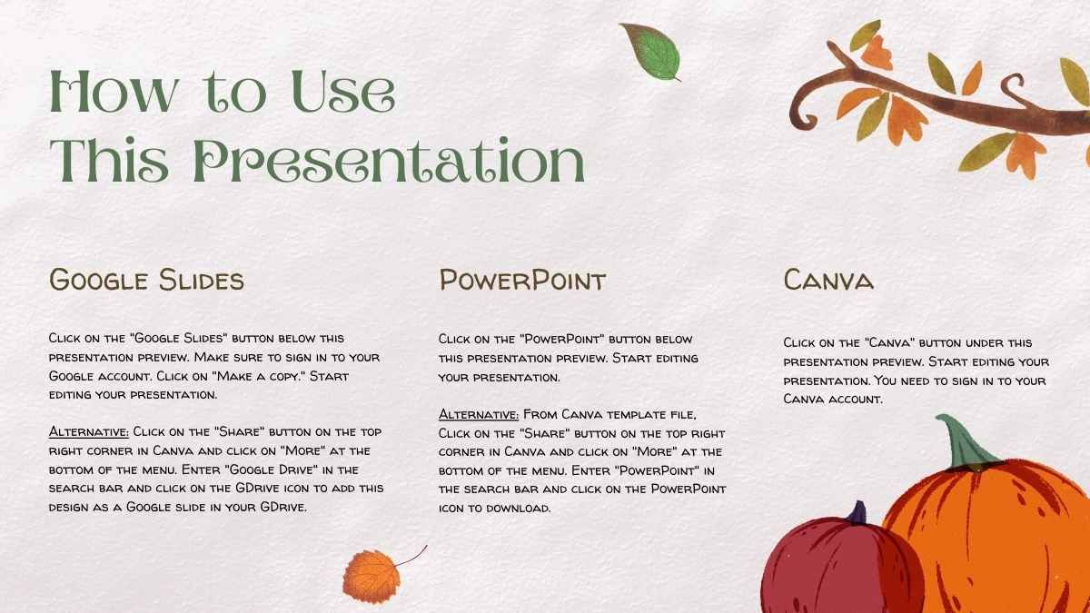 Pumpkins Minitheme for Marketing - slide 1