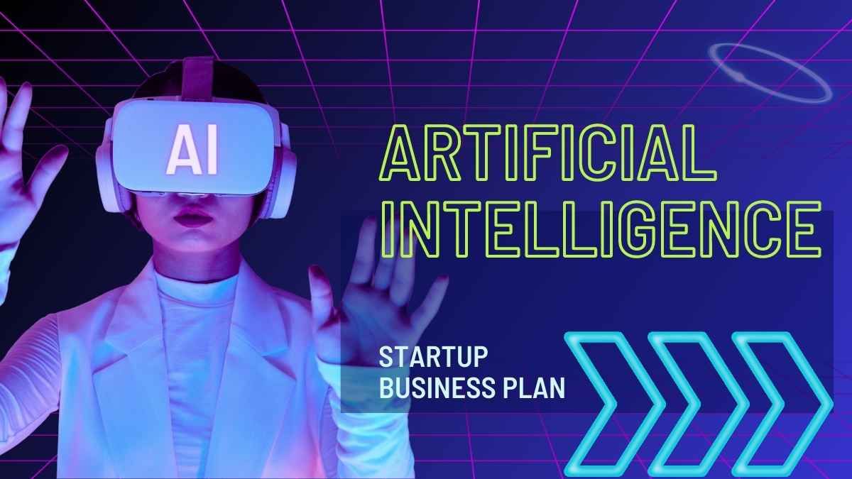 Techno AI Startup Business Presentation - slide 0