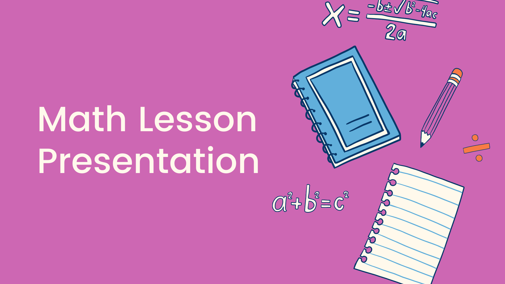 Math lesson. Free PPT & Google Slides Template — SlidesCarnival