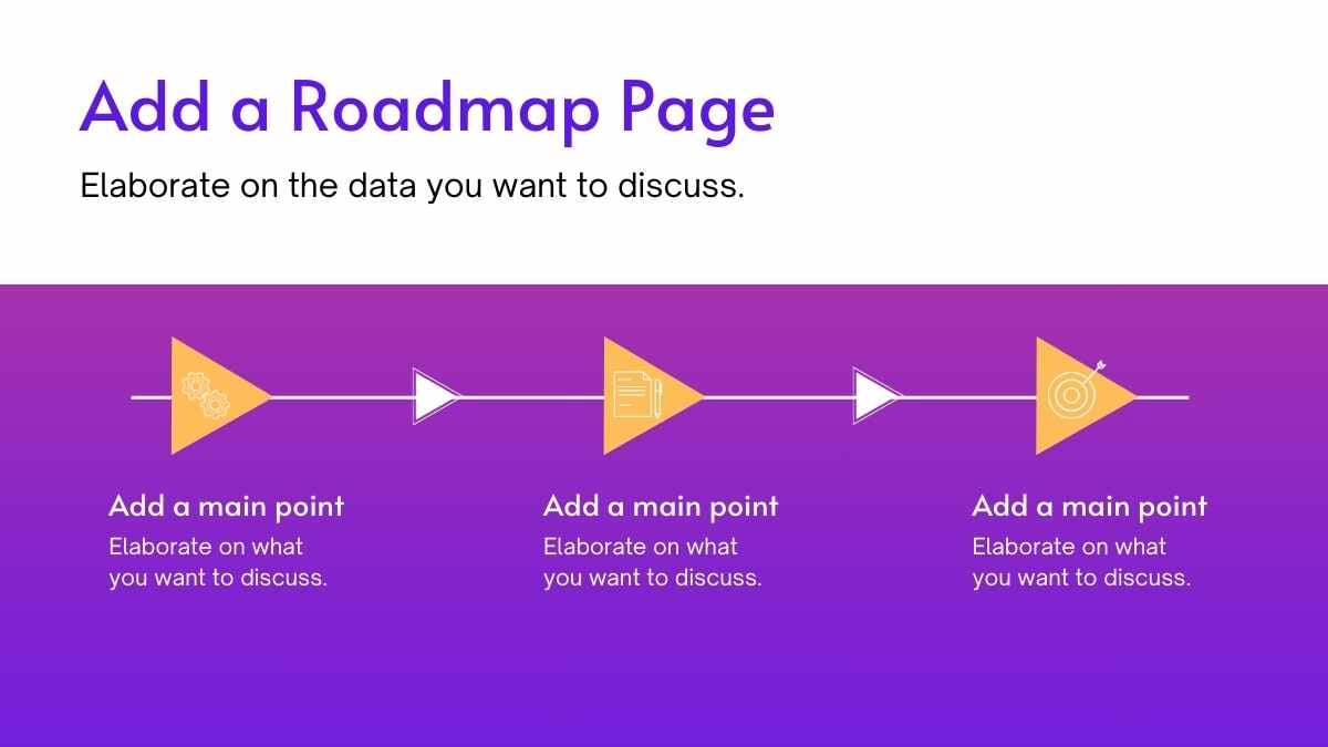 Purple Marketing Roadmap Slides - slide 12