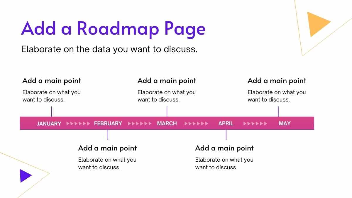 Purple Marketing Roadmap Slides - slide 3