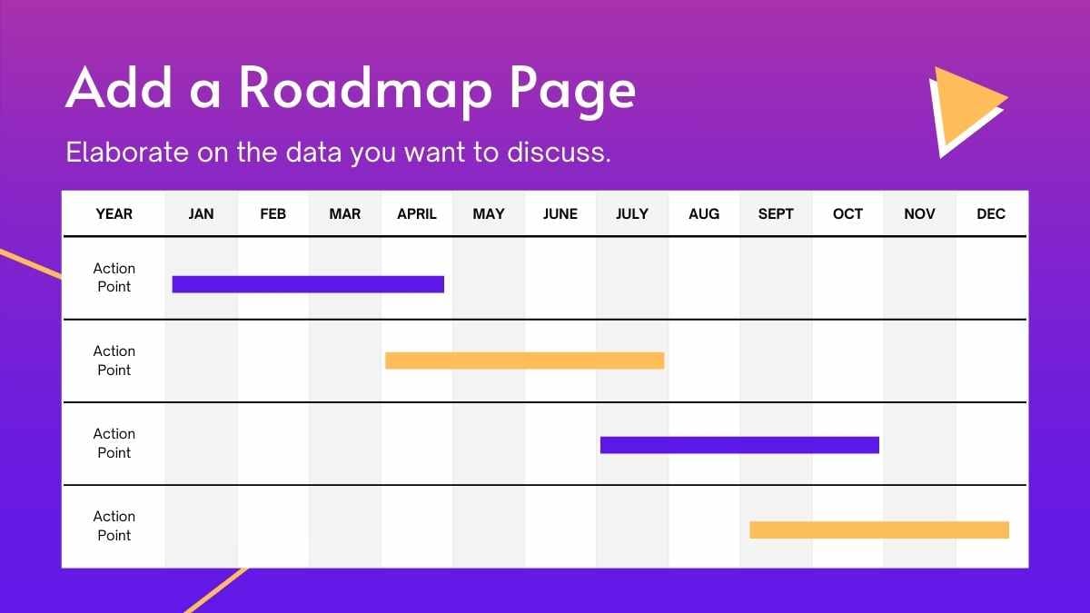 Purple Marketing Roadmap Slides - slide 4