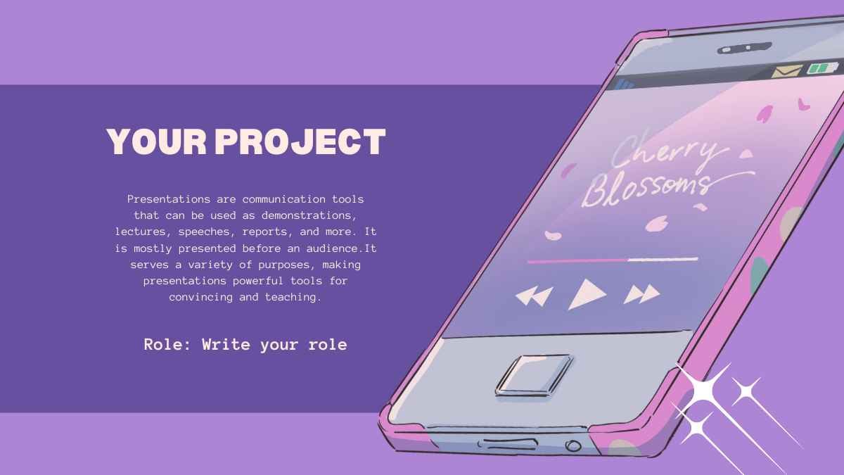 보라색과 파란색 로파이 감성 일러스트레이션 프레젠테이션 - 슬라이드 11