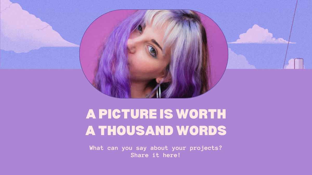 보라색과 파란색 로파이 감성 일러스트레이션 프레젠테이션 - 슬라이드 12